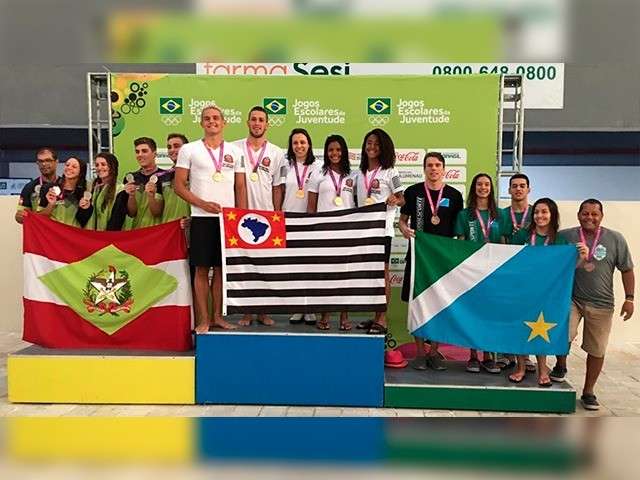 Nata&ccedil;&atilde;o de MS fatura mais 3 bronzes nos Jogos Escolares da Juventude