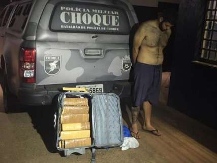 Homem é preso com maconha que seria levada para o Maranhão 