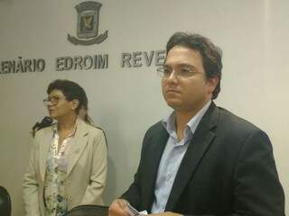 Secretário de Finanças e Planejamento, Pedro Pedrossian Neto, após prestação de contas na Câmara. (Foto: Richelieu de Carlo)