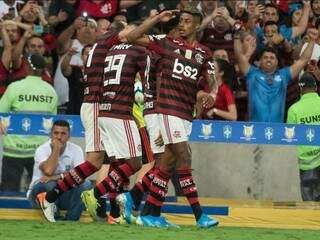 Bruno Henrique marcou 3 dos 4 gols da vitória do Flamengo. (Foto: Alexandre Vidal/Flamengo)