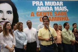 PT do B homologou apoio a Nelsinho, que criticou a saúde do Estado (Foto: Marcelo Victor)