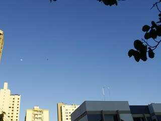 Em Campo Grande, o dia amanheceu com céu azul de brigadeiro (Foto: Saul Schramm)