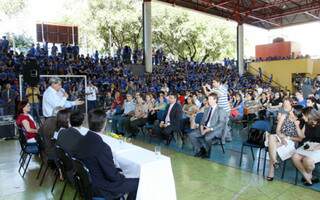 Projeto foi lançado na Escola Estadual Joaquim Murtinho (foto Rachid Waqued/Notícias MS)