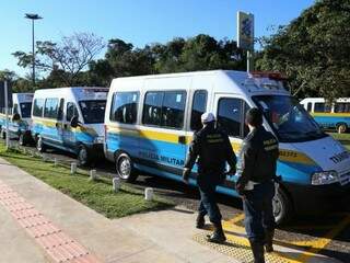 Também foram entregues viaturas para a Polícia Militar. (Foto: Fernando Antunes)