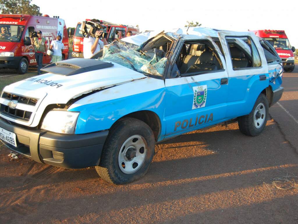 Após Perseguição Viatura Da Pm Capota E Deixa Três Policiais Feridos Capital Campo Grande News 