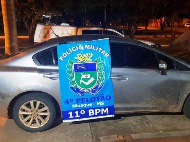 PM apreende mais de meia tonelada de maconha e recupera Civic furtado