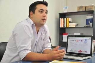 Preidente da Startup em MS, Guilherme Junqueira. (Foto: João Garrigó) 
