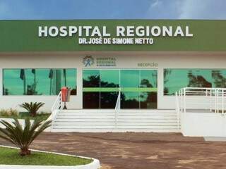 Entrada principal do Hospital Regional de Pota Porã (Foto: Assessoria/ HR)