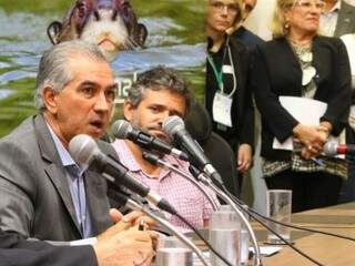 Governador Reinaldo Azambuja participa de seminário sobre preservação e recuperação do Pantanal. (Foto: André Bittar)