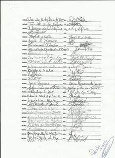 Diversas assinaturas foram coletadas.(Foto: Divulgação)