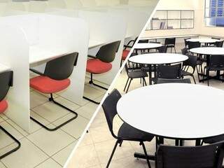 Estrutura para alunos tem cabines para estudo individual e em grupo. (Foto: Paulo Francis)