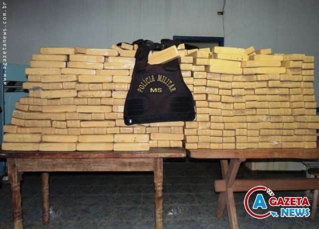 PM apreende quase meia tonelada de maconha em Paranhos 