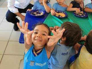 Crianças em uma das unidade educacionais da Capital. (Foto: Marina Pacheco) 