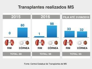 Com 99 operações em seis meses, número de transplantes sobe 23%