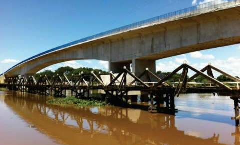  Ponte sobre o rio Miranda, na Estrada Parque, será entregue 4ª ao governo