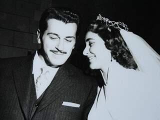 Tarcísio e Nelly começaram a namorar no Cine Alhambra e se casaram em 1957. (Foto: Arquivo Pessoal)