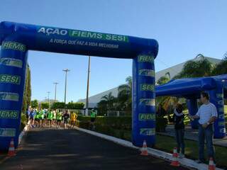 Simulação foi feita com a participação de 100 corredores de clubes de corrida de Campo Grande (Foto: Divulgação)