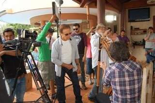David na direção de filme gravado em Maracaju.