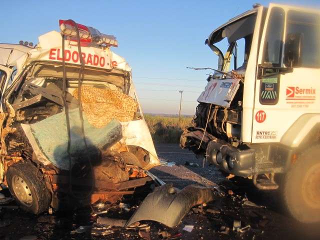 Ambul&acirc;ncia envolvida em acidente com 4 mortes vinha de Eldorado