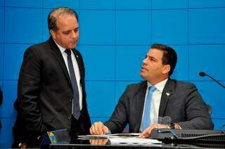 Carlos Alberto David e Renan Contar durante sessão de terça-feira. (Foto: Divulgação)