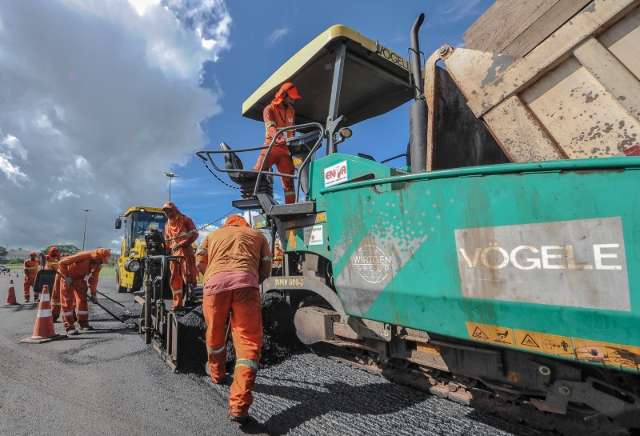 CCR prossegue obras de pavimenta&ccedil;&atilde;o e trechos da BR-163 s&atilde;o interditados