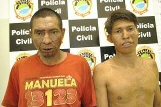 Nelson e Carlinhos foram presos logo após o crime. (Foto:Dourados News)
