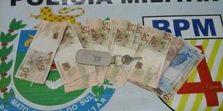 Notas de R$ 50 falsas estavam sendo passadas ao comércio local. (Foto: Porã News)