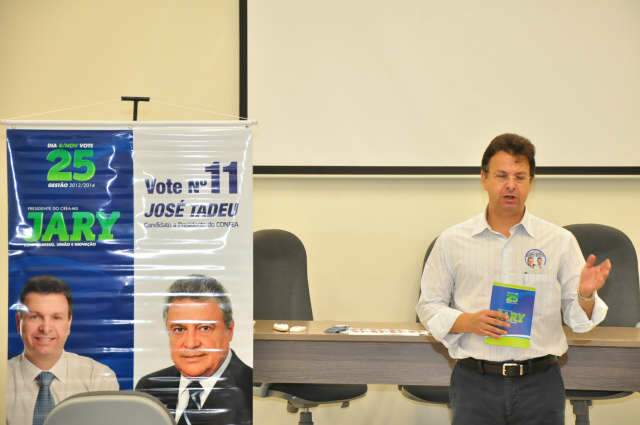 Jary Castro &eacute; reeleito para a presid&ecirc;ncia do CREA-MS