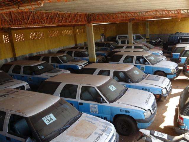 Governo do Estado leiloa 130 lotes de ve&iacute;culos na pr&oacute;xima semana