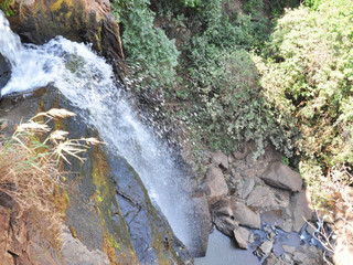 Cachoeira do Inferninho é utilizada para a pratica do rapel. (Foto: João Garrigó)