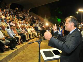 Presidente da Acrissul, Francisco Maia fez o discurso de abertura do evento (Foto: João Garrigó)