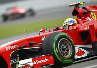 Felipe Massa, da Ferrari, durante treino. (Foto: Foto: Beto Issa/Tazio)