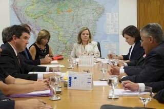 Comissão de Mato Grosso do Sul se reuniu com ministra da Casa Civil, em Brasília. (Foto: Divulgação)