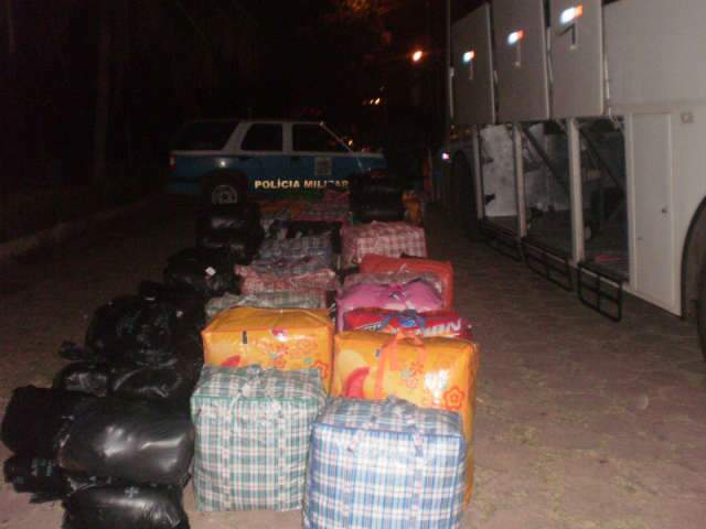  Pol&iacute;cia apreende 5 mil toalhas vindas da Bol&iacute;via