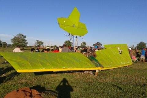 H&eacute;lice quebra e queda de ultraleve mata piloto de 55 anos em Navira&iacute;