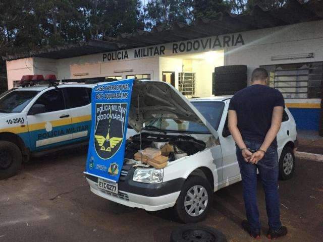Casal &eacute; preso pela PMR com 16 quilos de coca&iacute;na na MS-164
