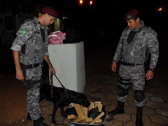  Casal &eacute; preso com quase 15 quilos de maconha em Ponta Por&atilde;