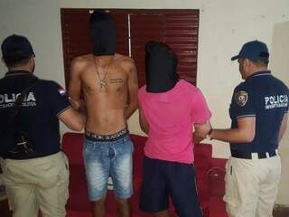 Os dois brasileiros presos nesta manhã em Capitán Bado (Foto: Divulgação)