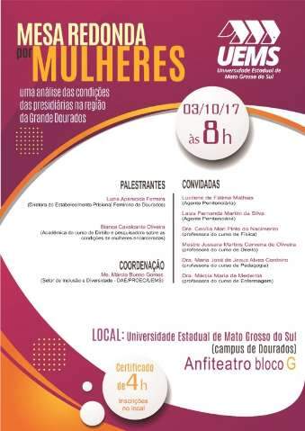 Universidade promove debate sobre mulheres encarceradas em MS