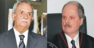 Josué, à esquerda, foi considerado inelegível, em nova eleição, Atapoã - à direita - foi eleito presidente do TRE-MS