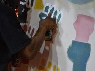 Transformação social por meio da arte urbana, essa era a proposta do Conexões Grafitti. (Foto: Thaís Pimenta)