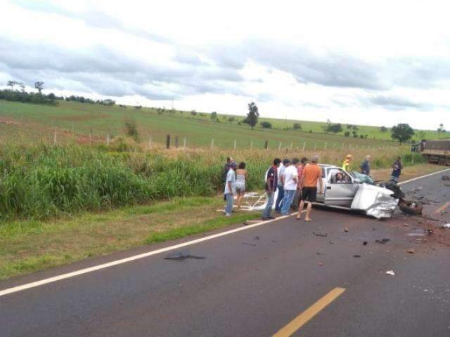 Gr&aacute;vida sobreviveu a acidente em que vereador morreu na BR-163