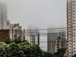 Domingo amanheceu com neblina em algumas regiões da cidade (Foto: Marina Pacheco) 
