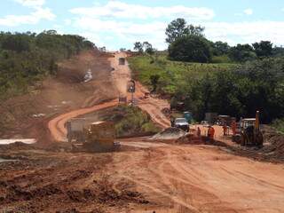 A rodovia MS-112, que liga Inocência a Três Lagoas.(Foto: Divulgação)