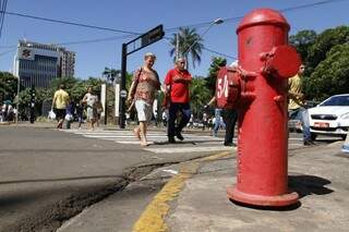 Comandante Metropolitano espera instalação de 53 hidrantes na área central da Capital (Foto: Marcelo Victor)