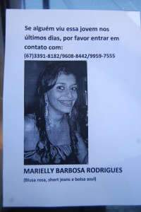  Pol&iacute;cia j&aacute; prendeu pelo menos dois por desaparecimento de Marielly