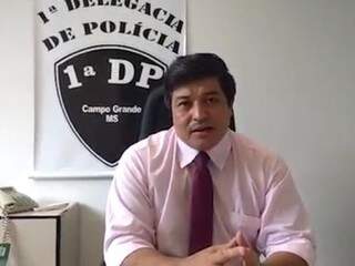 Delegado Fabiano Nagata, da 1ª Delegacia de Polícia (Foto: Reprodução)