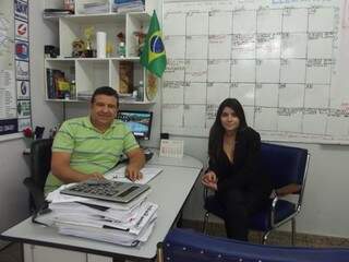 Rafael Gonzales , presidente do Sinttel MS
Camila Amorim Batista, empresária da Inovare MS
