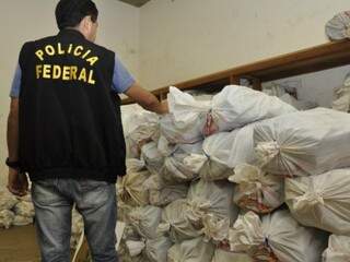 Polícia Federal de Dourados tem as maiores apreensões de drogas do Estado neste ano.
(Foto: Hédio Fazan)