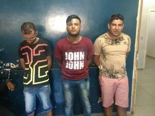 Três dos presos (Foto: Batalhão de Choque/Divulgação)